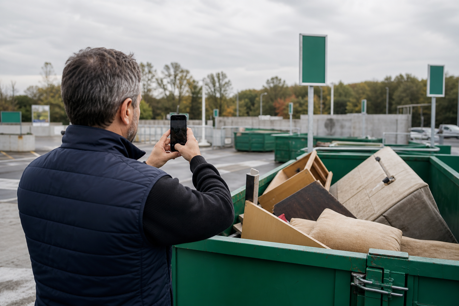 Preuve photo de dépôt en déchetterie agréée