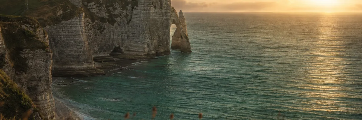 Falaises d'Étretat en Normandie
